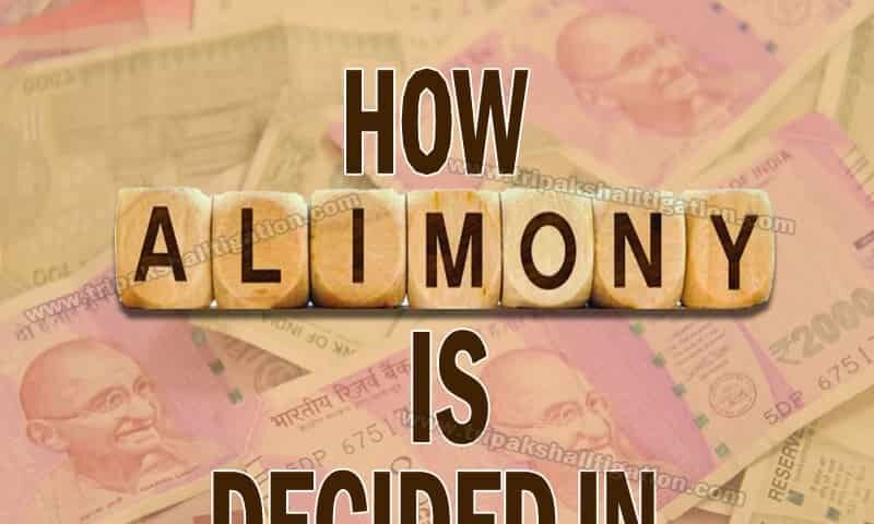 How alimony is decided in India
