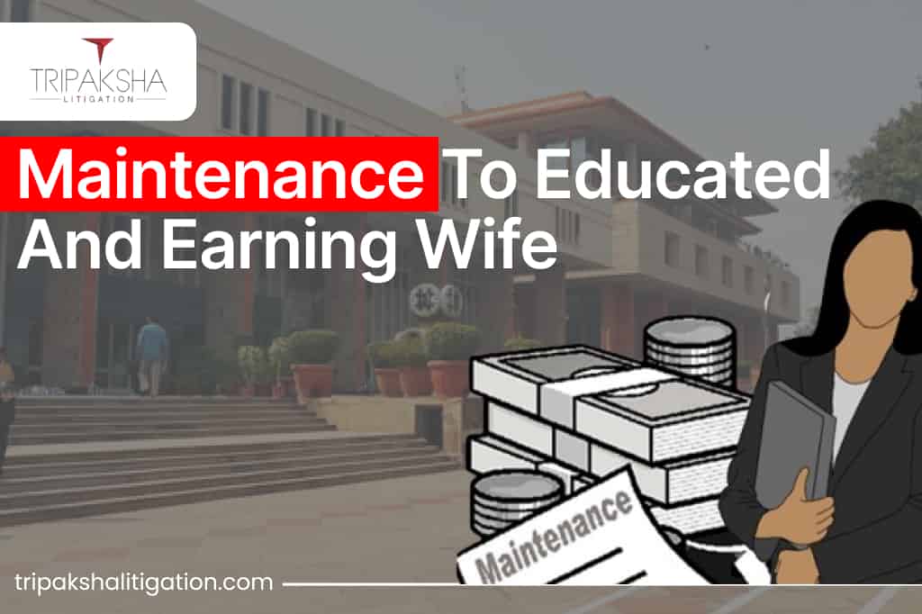 Maintenance To Educated And Earning Wife