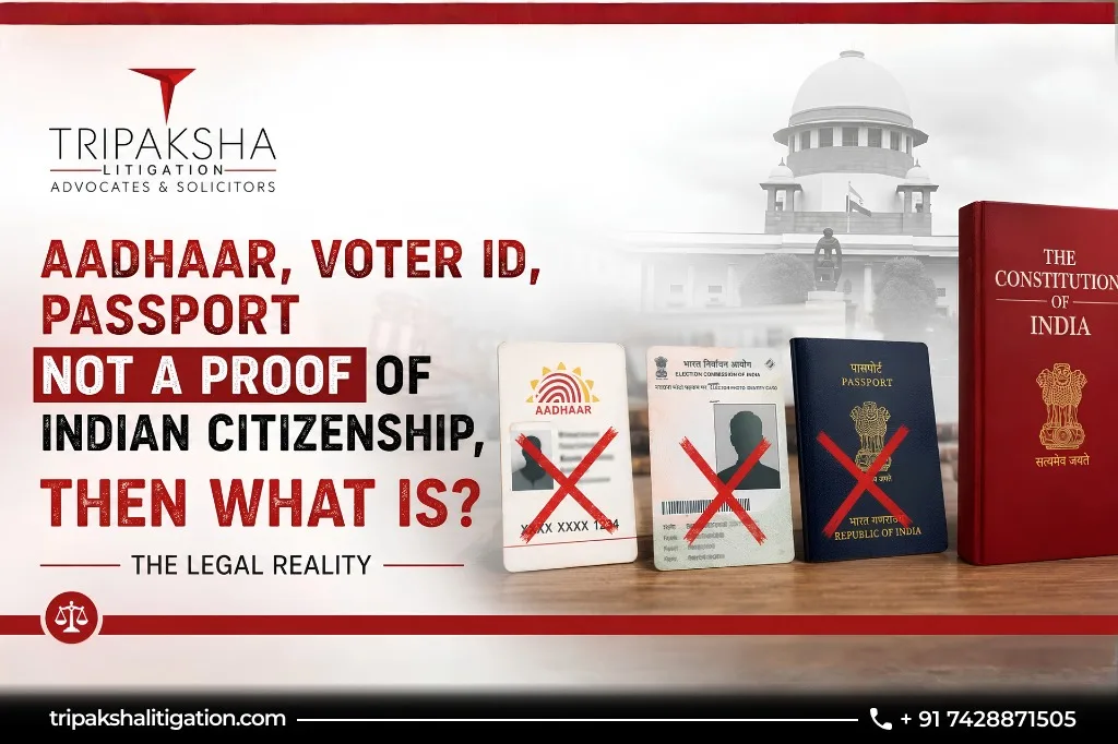 Indian Citizenship Aadhaar, Voter ID, Passport Not Proof